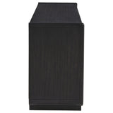 Leandro 72-Inch 4-Door TV Stand - Burnished Black