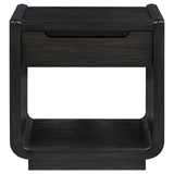 Leandro 2-Piece Wood Coffee and End Table Set Burnished Black