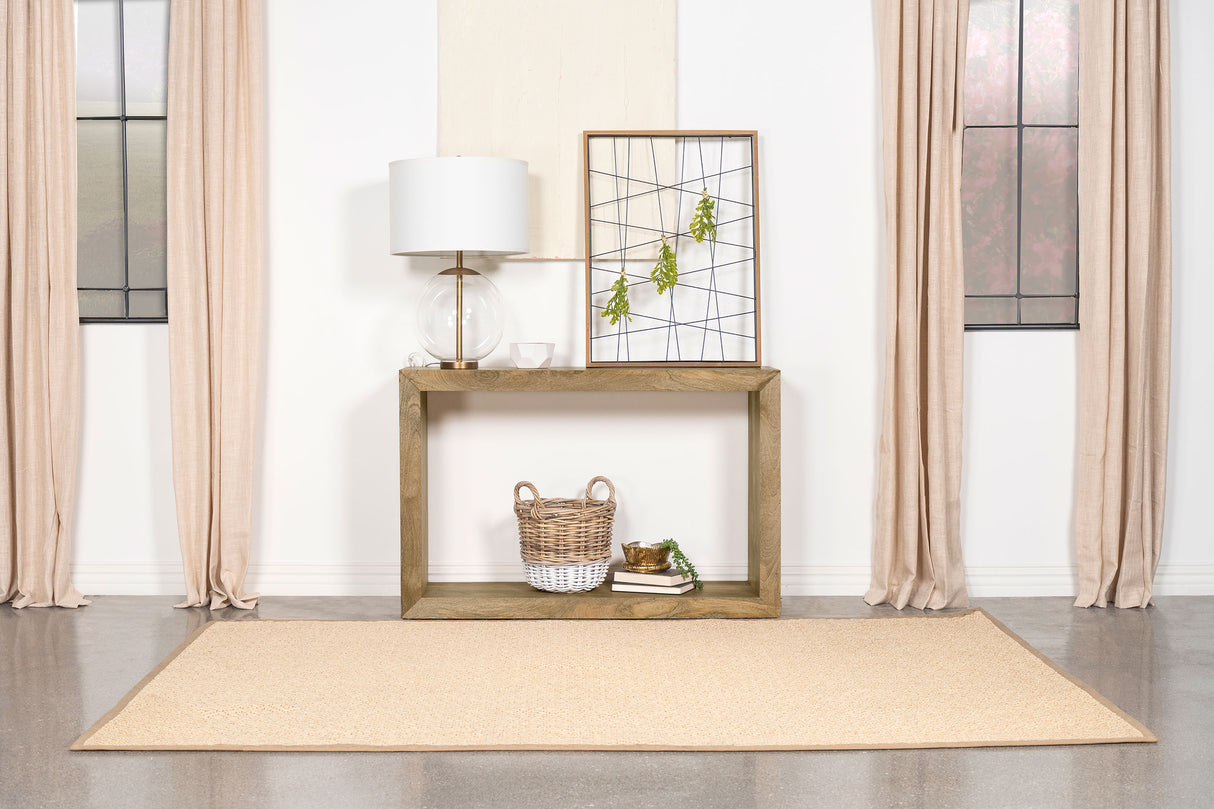 Benton Rectangular Solid Wood Console Table - Natural