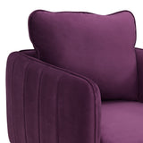 Rae Lavish Purple Velvet Accent Chair