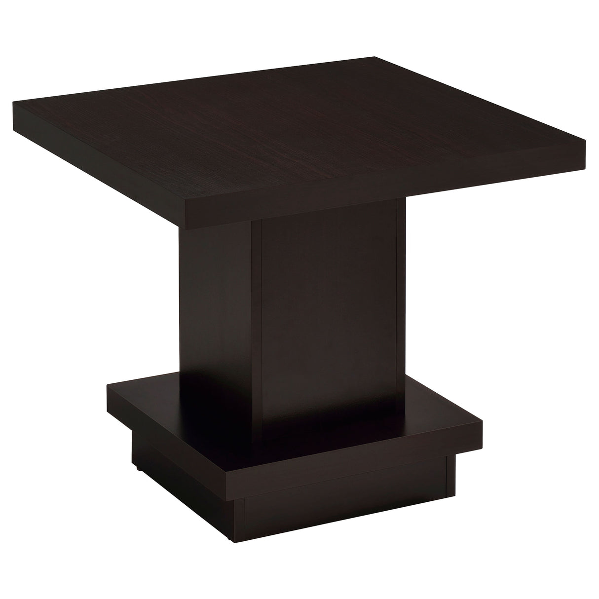 Reston Square Engineered Wood Side Table Cappuccino