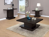 Reston Square Engineered Wood Side Table Cappuccino