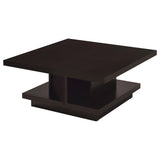 Reston 2-Piece Square Coffee and End Table Set Cappuccino