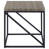 Birdie Square End Table, Sonoma Grey Engineered Wood