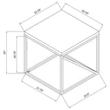 Birdie Square End Table, Sonoma Grey Engineered Wood