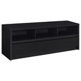 Rutland 59-Inch 3-Drawer TV Stand Media Console Black