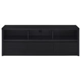 Rutland 59-Inch 3-Drawer TV Stand Media Console Black