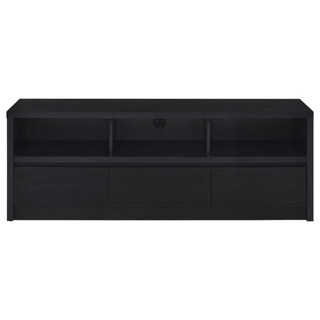 Rutland 59-Inch 3-Drawer TV Stand Media Console Black
