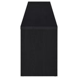 Rutland 78-Inch Black TV Stand with 3 Drawers
