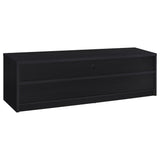 Rutland 78-Inch Black TV Stand with 3 Drawers