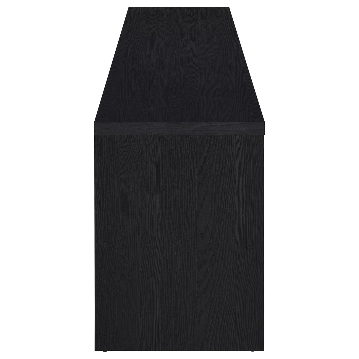 Rutland 78-Inch Black TV Stand with 3 Drawers