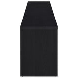 Rutland 78-Inch Black TV Stand with 3 Drawers