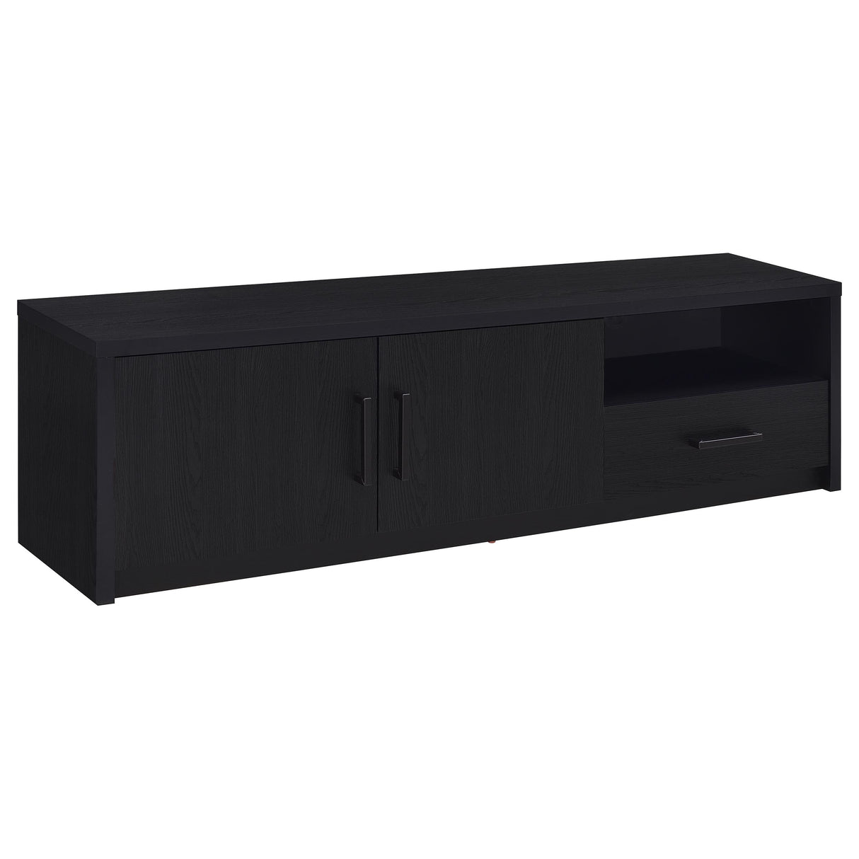 Murray 70-Inch 2-Door TV Stand Media Console, Black