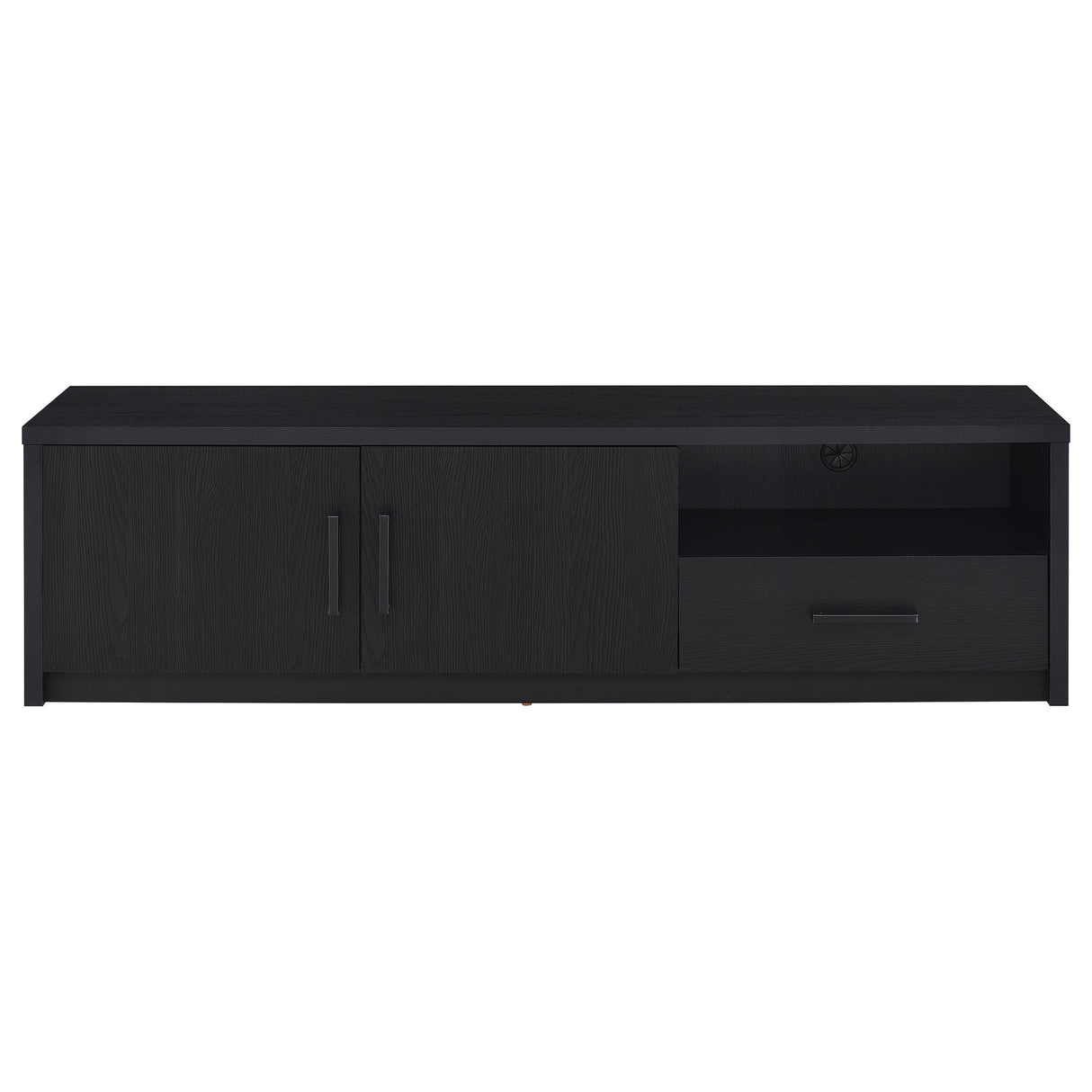 Murray 70-Inch 2-Door TV Stand Media Console, Black