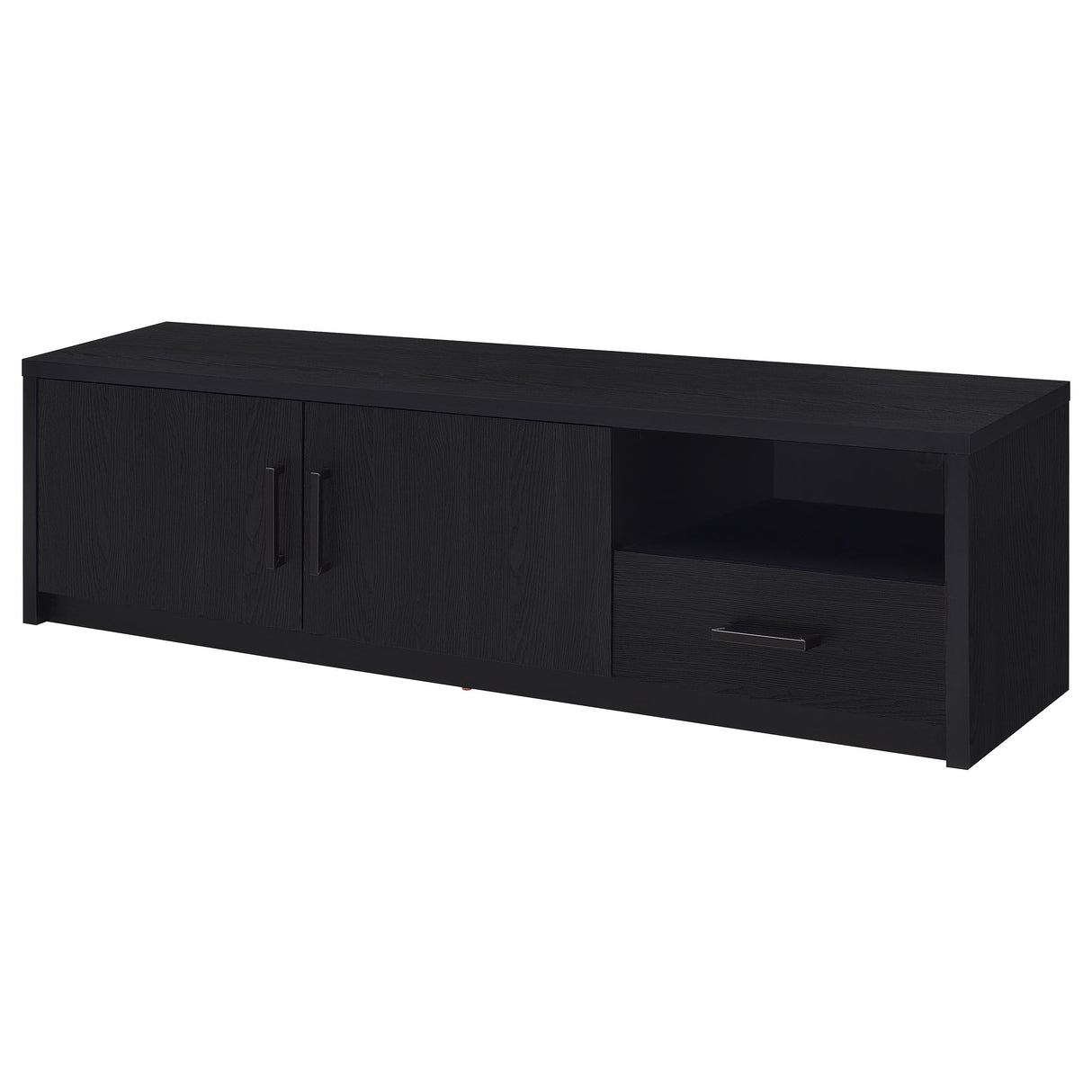 Murray 70-Inch 2-Door TV Stand Media Console, Black