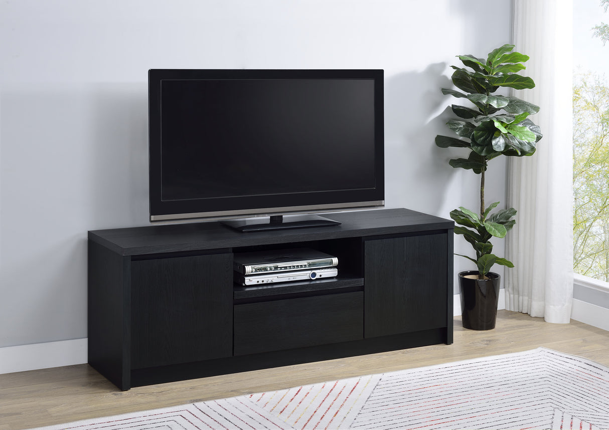 Winfield 60-Inch Black TV Stand Media Console