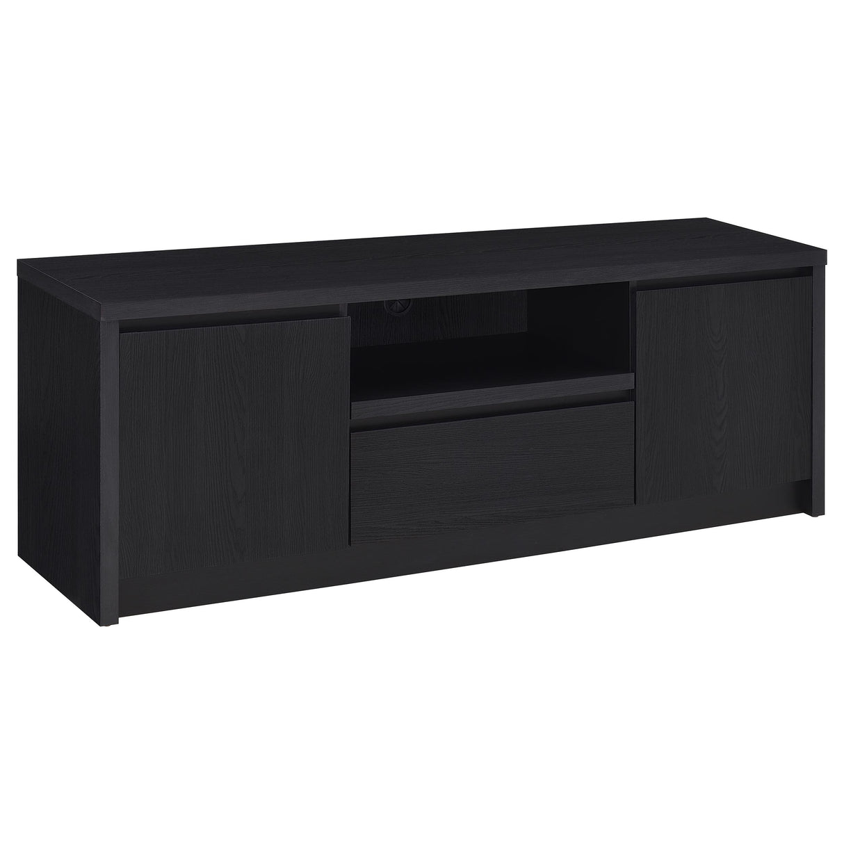 Winfield 60-Inch Black TV Stand Media Console