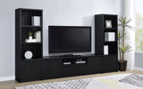 Winfield 3-Piece Entertainment Center 78-Inch TV Stand Black