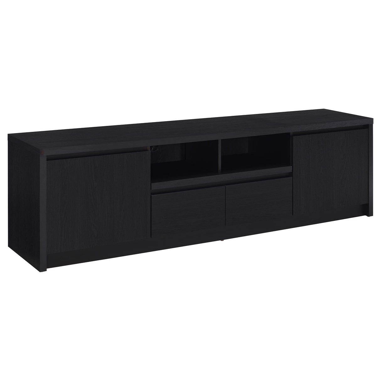 Winfield 3-Piece Entertainment Center 78-Inch TV Stand Black
