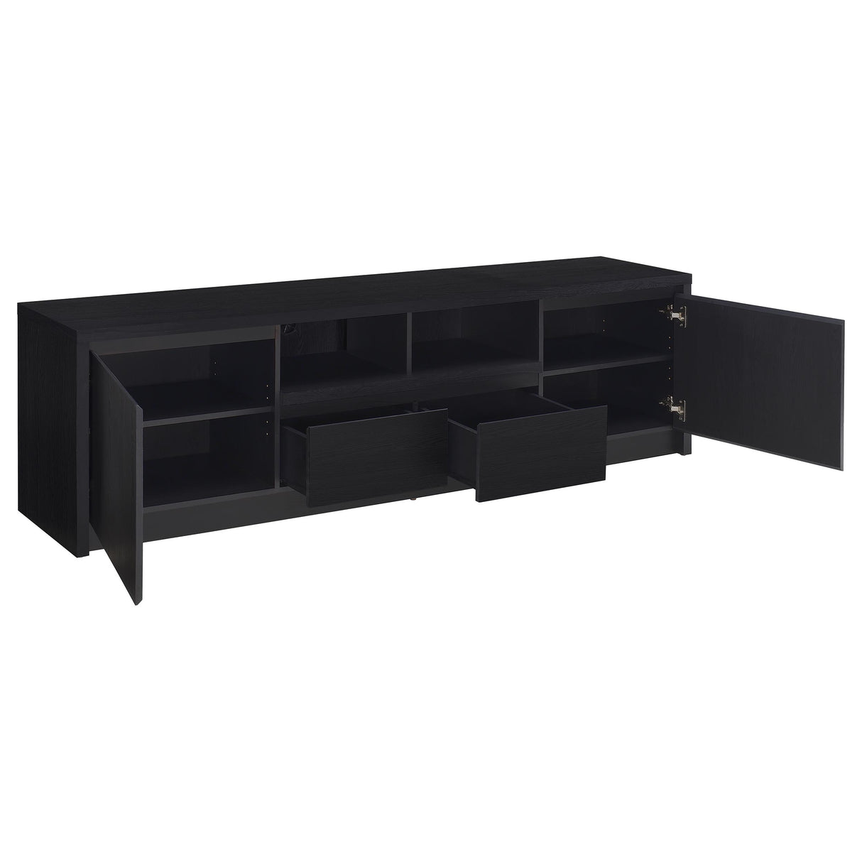 Winfield 3-Piece Entertainment Center 78-Inch TV Stand Black