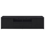 Winfield 3-Piece Entertainment Center 78-Inch TV Stand Black