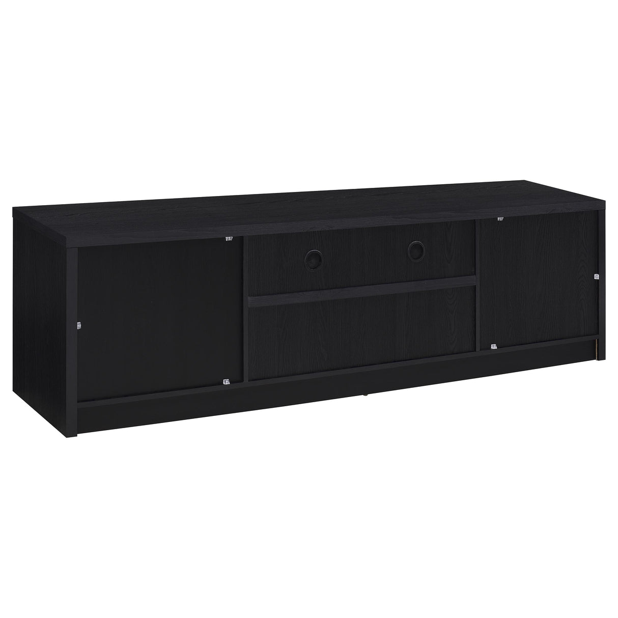 Winfield 3-Piece Entertainment Center 78-Inch TV Stand Black