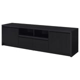 Winfield 78-inch Black TV Stand with 2-Door Storage