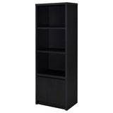 Winfield 3-Shelf Media Tower Entertainment Pier Black