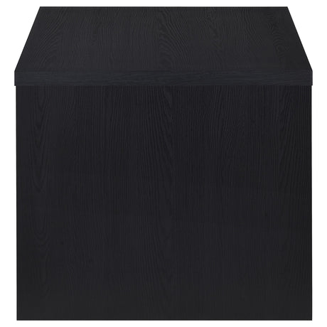 Knapp Engineered Wood Square Side End Table Black