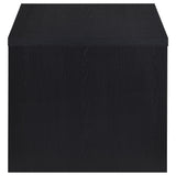 Knapp Engineered Wood Square Side End Table Black