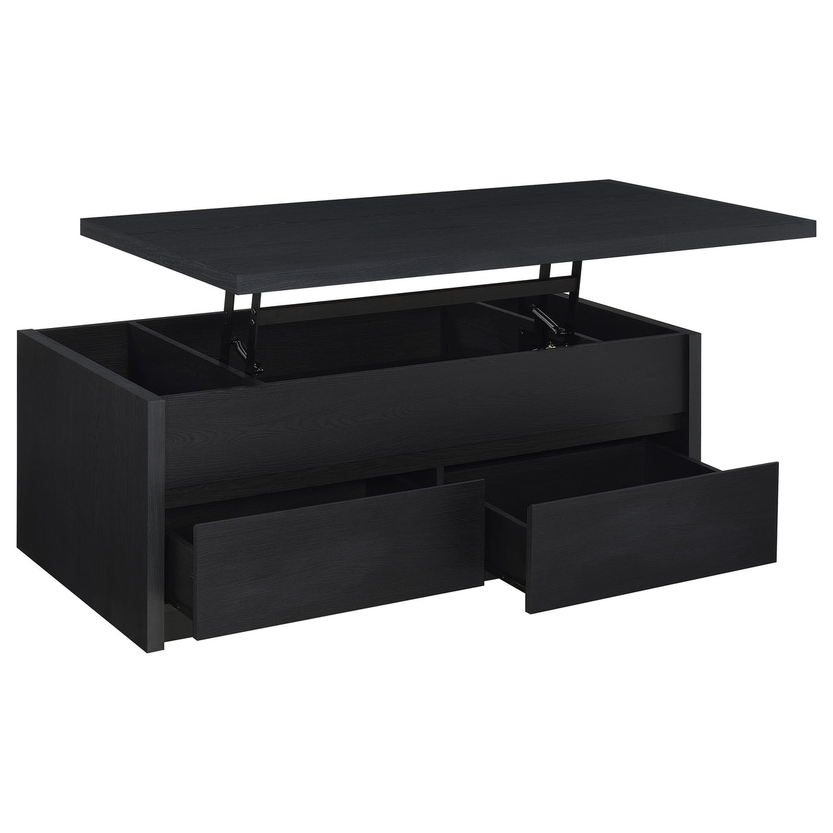 Knapp 2-Piece Lift Top Coffee Table Set Black