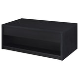 Knapp 2-Piece Lift Top Coffee Table Set Black