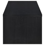 Knapp Lift Top Cocktail Coffee Table with Dual Drawers Black