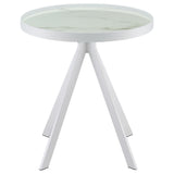 Briggs 2-Piece Round Coffee and End Table Set, White
