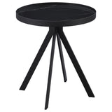 Briggs 2-Piece Round Coffee and End Table Set, Black