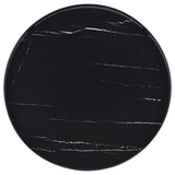 Briggs 2-Piece Round Coffee and End Table Set, Black