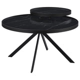 Briggs 2-Piece Round Coffee and End Table Set, Black