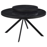 Briggs 2-Piece Round Coffee and End Table Set, Black