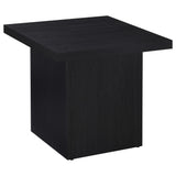 Max Square Engineered Laminate End Table in Black