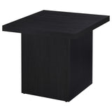 Max 2-Piece Rectangular Coffee and End Table Set Black