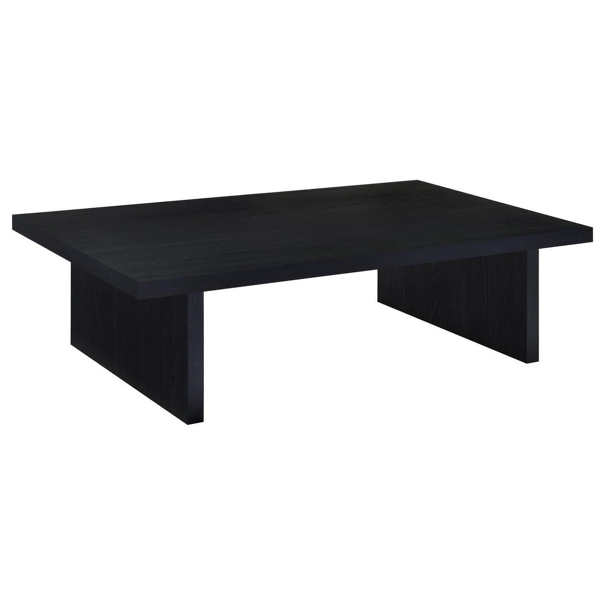 Max 2-Piece Rectangular Coffee and End Table Set Black