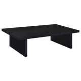 Max 2-Piece Rectangular Coffee and End Table Set Black