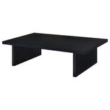 Max 2-Piece Rectangular Coffee and End Table Set Black