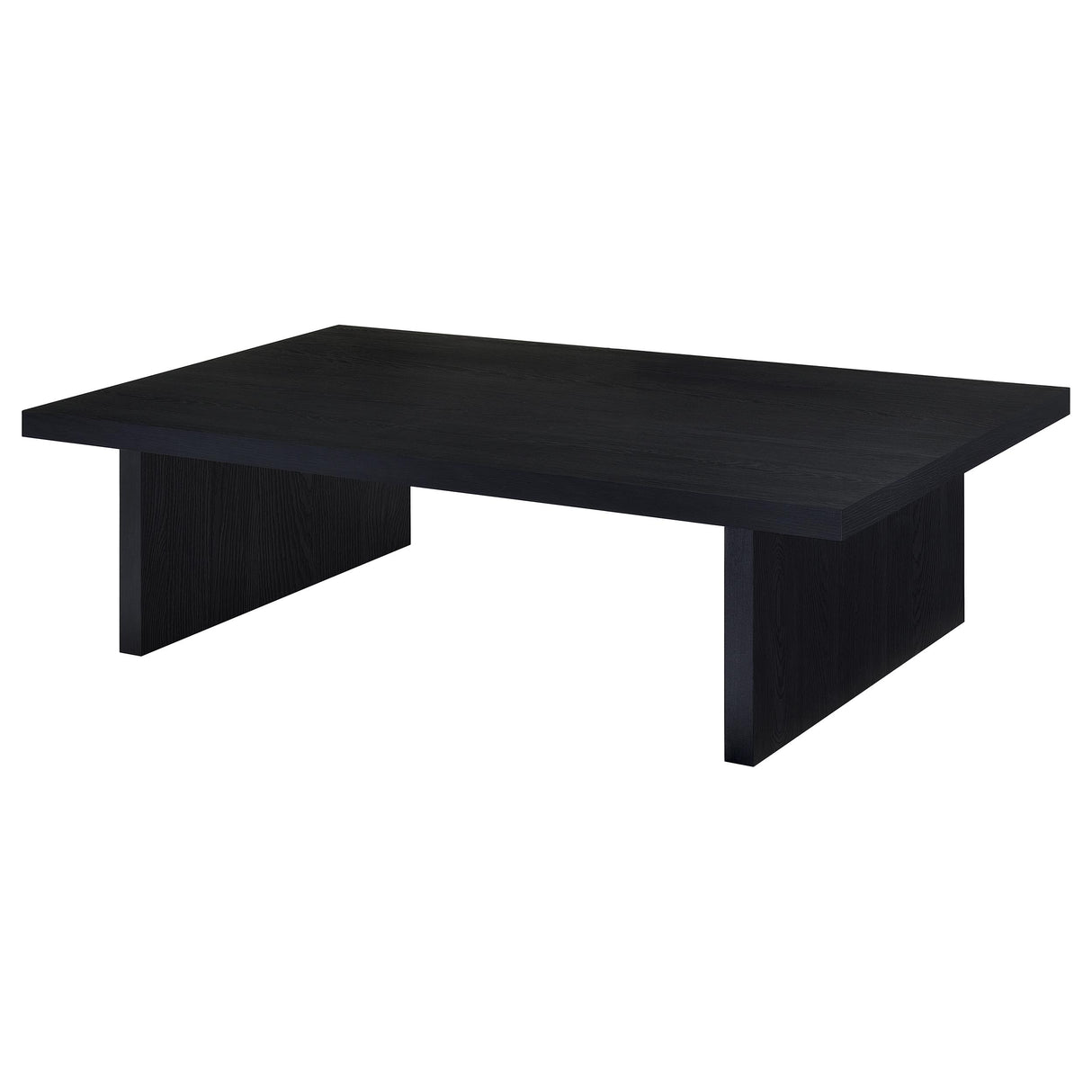 Max Rectangular Black Engineered Laminate Coffee Table