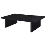 Max Rectangular Black Engineered Laminate Coffee Table