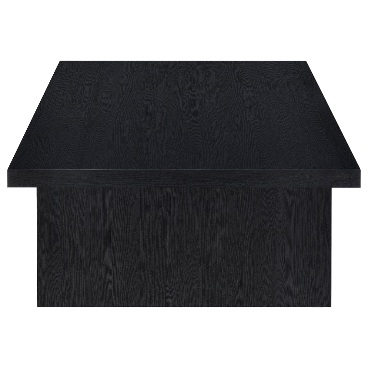 Max Rectangular Black Engineered Laminate Coffee Table