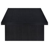 Max Rectangular Black Engineered Laminate Coffee Table