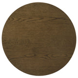 Ottowa 22-Inch Round Wood Side Table with Shelf, Brown