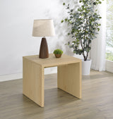 Canoga Engineered Wood Accent Side Table Light Oak