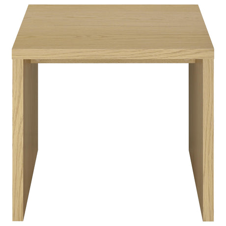 Canoga Engineered Wood Accent Side Table Light Oak